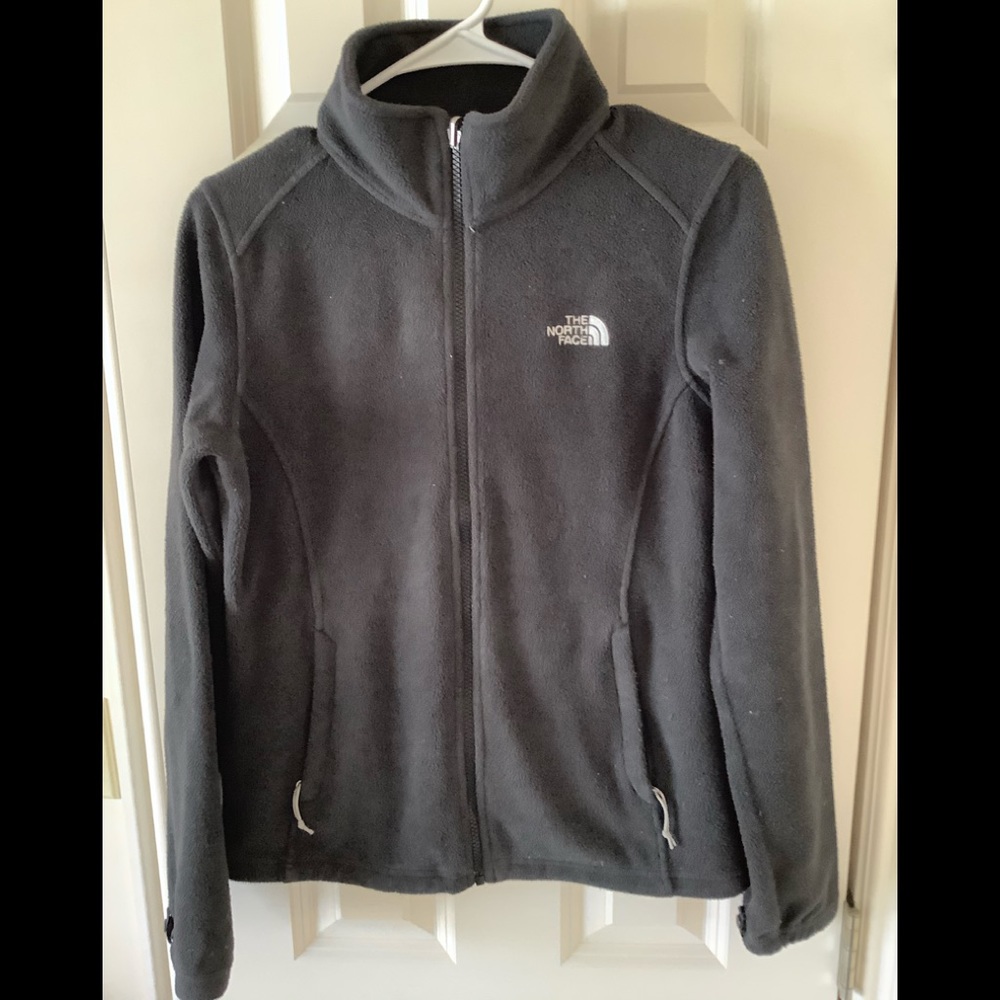 Size small. Black north face zipper jacket.